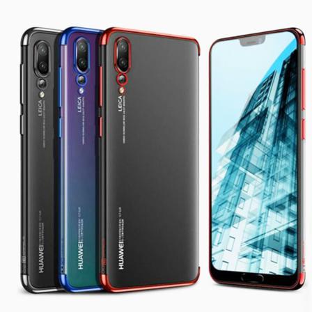 Effektfullt Skal Av Mjuk Silikon Till Huawei P20 Pro Silver