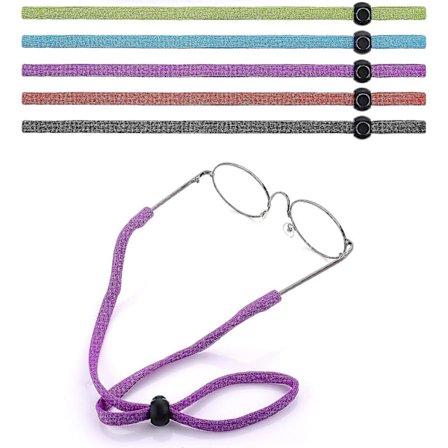 5 stk justerbar brillesnor, brillesnor, solbrillesnor, snor til briller