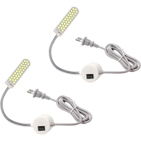 2 stk. 2W 30LED Sylampe Fast Base Fleksibel Magnetisk Tu