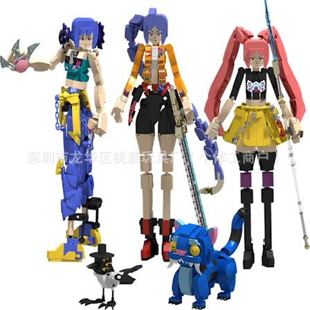 K-Pop Demon Hunters Byggesett | Karaktermonteringsmodell | Fanutstillingsleketøy *Zoe*