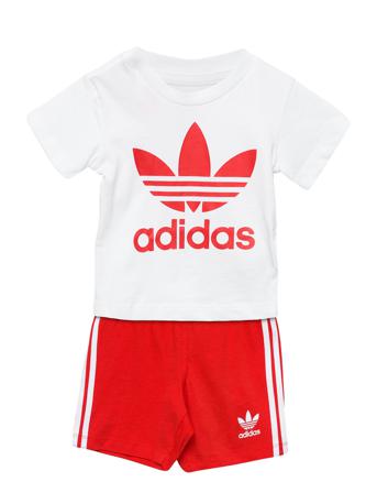 Trefoil Shorts Tee Set Sets Sets With Short-sleeved T-shirt Vit Adidas Originals