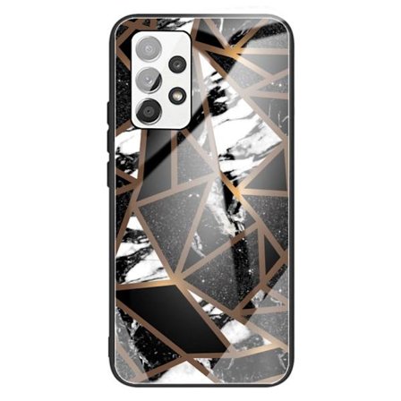 SKALO Samsung A13 4G Marmor Härdat Glas TPU-skal - Motiv 8