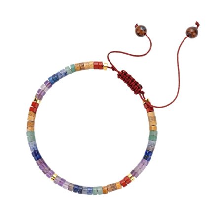 Naturstein håndvevd armbånd egnet som Valentinsdagsgave