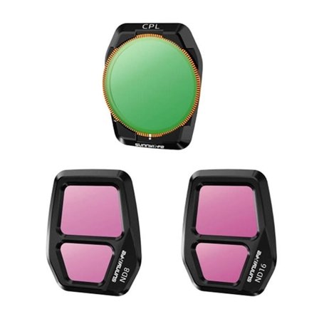 Sunnylife A3S-FI925CPL justerbart linsfilter, CPL+ND8+ND16 för AIR 3S 3st