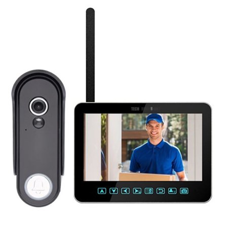 Visual Doorbell - TD - 5000mAh - Full Touch Screen - Infrarött nattseende