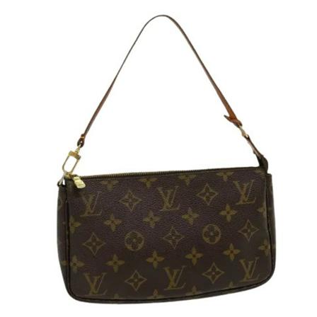 Louis Vuitton Vintage, Pre-owned Pochette Accessoires Monogram Bag Bruin, Dames, Maat:ONE Size,Canvas