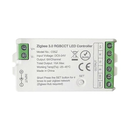 Zigbee 3.0 WiFi LED-kontroller 2.4GHz RGBCCT LED-strip Tuya Gateway Hue Bridge Röststyrning DC5V-24V
