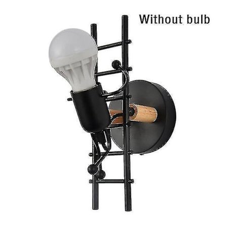 1 Wall Lamp Climbing Stairs Wall Lamp Aisle Bedside Lamp Bedroom (02 Without Bulb)