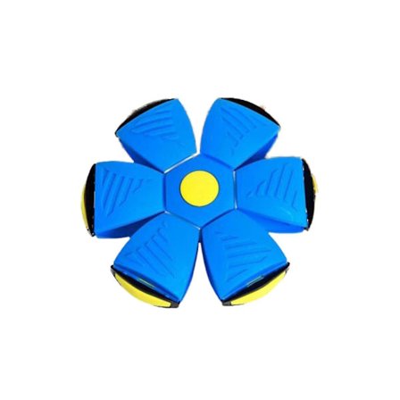 Flyvende underkop bold kæledyr legetøj trykreducerende træde på bold flyvende underkop med 3 LED lys