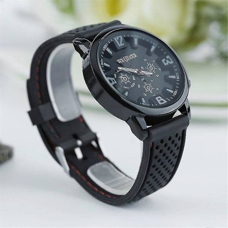 Militærpilot Hær Utendørs Silikon Herre Armbåndsur