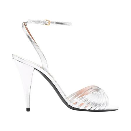 Saint Laurent, Sandals Szary, Kobieta, Rozmiar: 40 EU