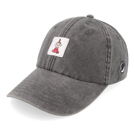 Moomin - Black unconstructed Czapka Z Daszkiem - "Little My Black Denim Dad Cap " @ Hatstore