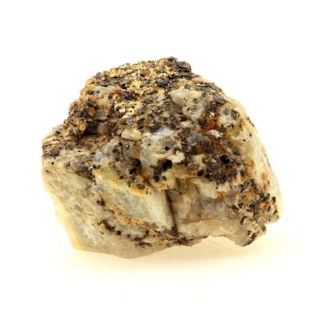 Stenar och mineraler. Microcline + Biotite. 371,40 cent. Old Mayres, Ardèche, Frankrike.