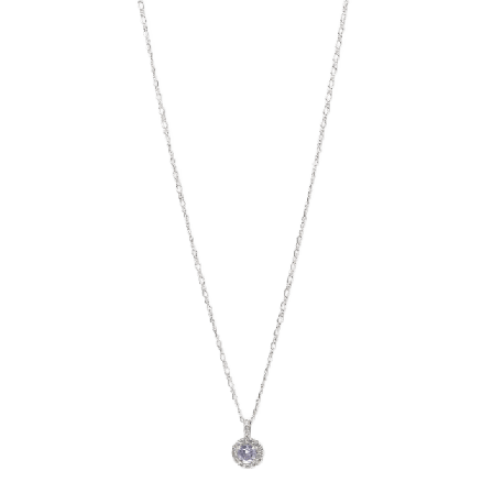 Lily and Rose Laurie necklace - Lavender Halsband Dam Silver ONE-SIZE
