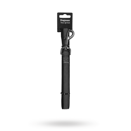 Dogman AntiSlip Koppel Iris 180 cm - Svart - Hundkoppel- För stora hundar
