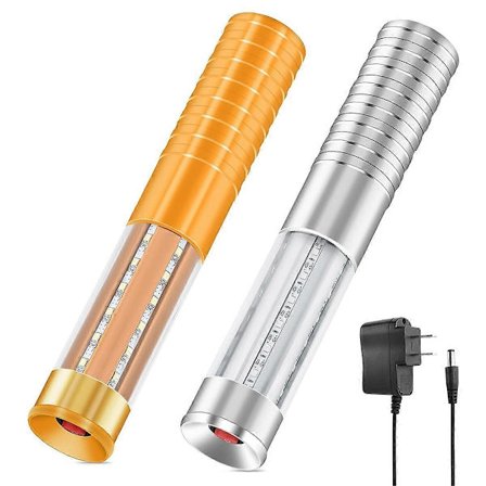 2 STK LED Strobe Baton Lys Stærkt Genopladeligt LED Lys
