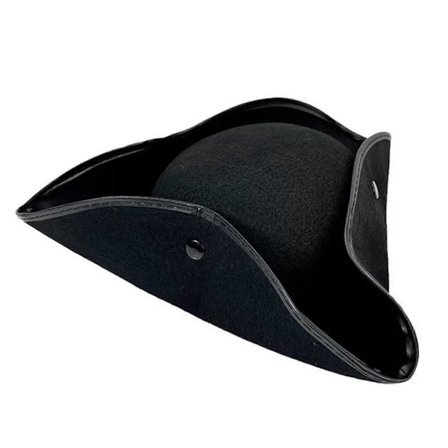 Karibian merirosvohattu, säädettävä unisex-hattu, pääkallotunnus, merirosvohattu, naamiaisasu hattuna teemajuhliin ja roolileikkeihin