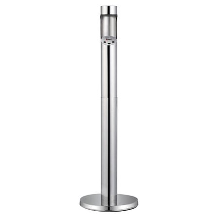 Cigaretthållare-Duoku-Cylindrisk Papperskorg i Rostfritt Stål-För Trädgård Kontor-Silver