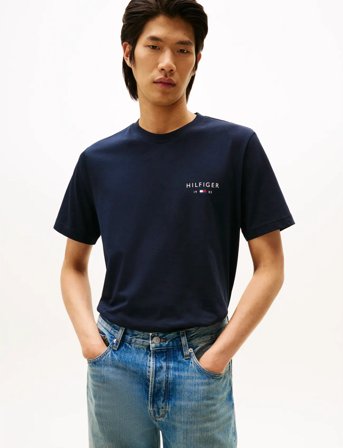 Tommy Hilfiger Brand Love Small Hilfiger Tee - Navy - S