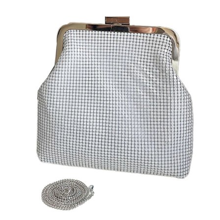 Liten Crossbody Veske Paljett Myntveske Aften Clutch Liten Kjede Skulderveske Mini Crossbody Veske for Ballfest Klubb