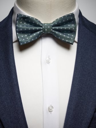 John Henric Men's Olive Green Bow Tie Floral Size Pre-tied