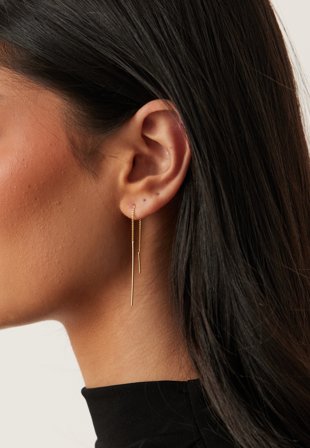 Pilgrim - Tahoe Chain Earrings Gold-plat - Gold - Kläder - - Bubbleroom