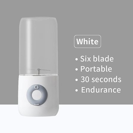 Oranssinen tuore hedelmä kannettava tehosekoitin kuppi puristin kone Usb ladattava mini sähköinen automaattinen mehuuutin uuttaja