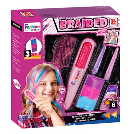 DIY Farvestift Sæt til Piger - Vaskbart Hårfarvesæt