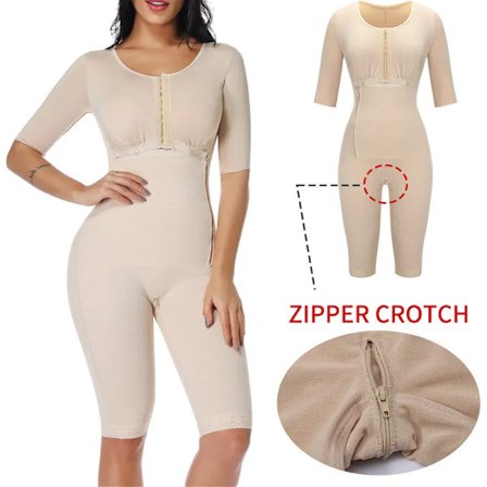 Shapewear Bodysuit til kvinder, Kompressionsdragt efter operation, Fast kontrol Body Shaper Taljetræner Slankende Undertøj