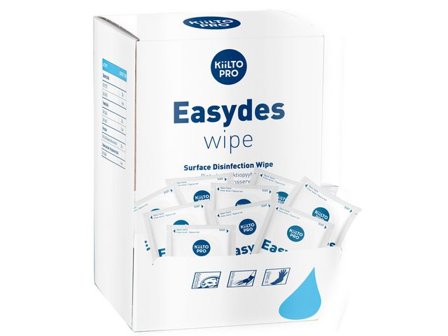 ANTIBAC Desinfektionsservett yta Easydes Wipe singlepack 150/fp - Lyreco - Städ och hygien - Desinfektionsmedel - Desinfektionsservetter