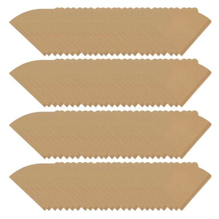 100 Naturlige Engangs Kaffefiltre til 2 til 4 Kopper Brygning Hjemme Café Brug