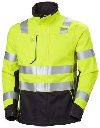 Helly Hansen Workwear Fyre 77249-369 Jacka varsel, gul/grå, flamskydd XXL, Kläder