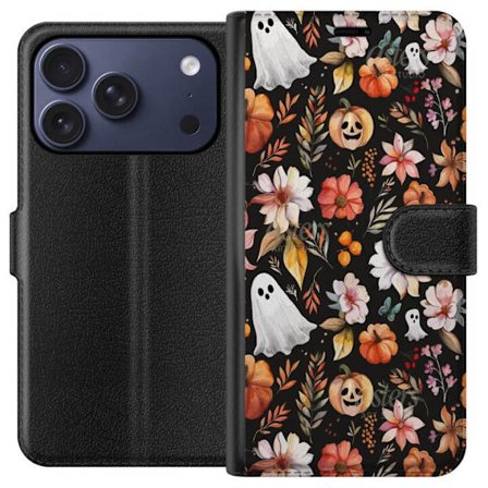 Yhteensopiva Lompakkokotelo Apple Apple iPhone 17 Pro Halloween Kuviot Kurpitsa Kummitus Maskeradi