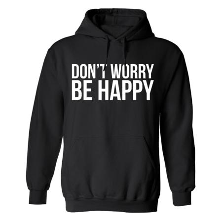 Dont Worry Be Happy - Hettegenser / Genser - UNISEX Svart - S