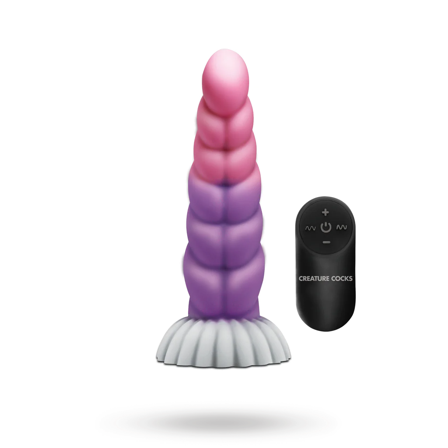 Cloud Rider - Vibrating Unicorn Silicone Dildo - Purple/Pink - XR Brands