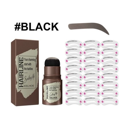Et trins bryn stempel formning kit vandtæt langvarig øjenbryn pind hårlinje naturligt øjen bryn makeup kosmetik værktøj