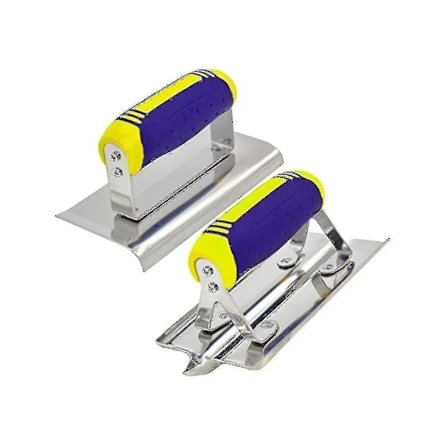 Rustfritt stål betong håndkant og sporverktøysett gips stukk sement etterbehandlingssett