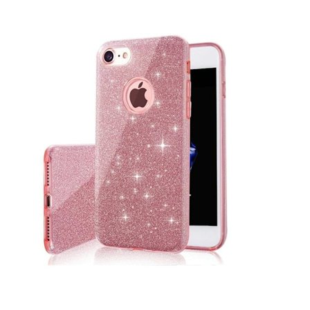 Glitter Skal till iPhone 12/12 Pro - Rosa Skyddande & Trendigt