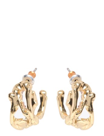 Fotini Hoop Earrings Gold-Plated Gold Pilgrim