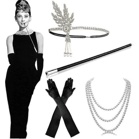 1920-tals Accessoarset för Kvinnor, 1920-tals Accessoarset för Halloween{HH}