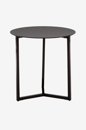 Kave Home - Sidebord MARAE sort/sort glas - Sort - Sofaborde - Fra Homeroom