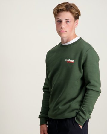Les Deux Racing Sweatshirt Groen Truien Jongens - Kids Brand Store