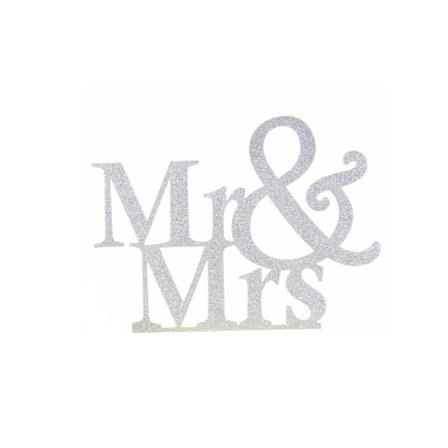 Bryllupskortindsættelse MR&MRS Bryllupskagedekoration Kagekort