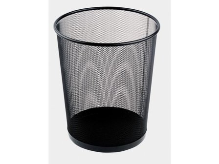 Papperskorg trådmetall 18L svart - Lyreco - Kontorsmaterial - Till skrivbordet - Papperskorgar