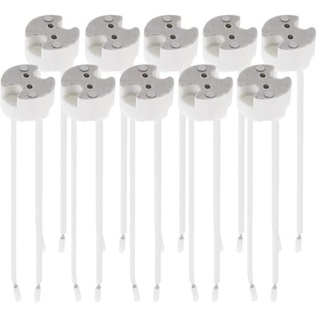 10x GU5.3 sokkel - GU5.3 eller MR16 sokkel - Støtte med 12V kabel - For lyspærelampe som LED halogen spot