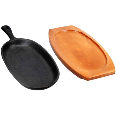 Kitchen craft Støpejernsplate, svart