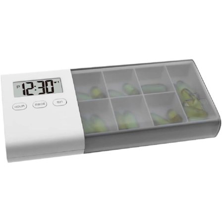 Elektronisk Pillerlåda/Medicinlåda, Upp till 5 Dagliga Alarm och Tid