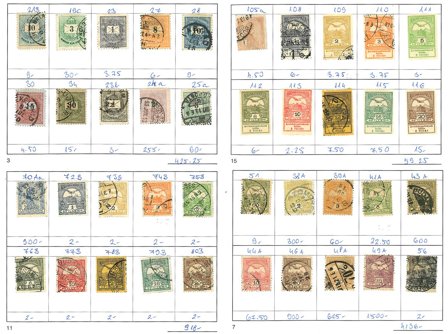 Ungarn - Samling i 1 udvalgshæfte - Stemplet
