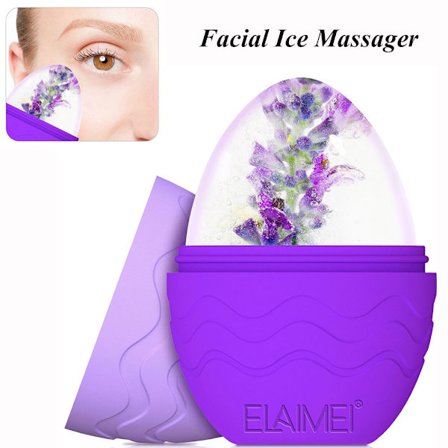 Silikon äggformad massage Ice Roller Face Massager