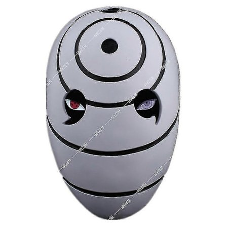 Anime Uchiha Obito Maske Tobi Akatsuki Ninja Cosplay Kostymer PVC Maske Halloween Tre-øyd Maske Gave (FMY)